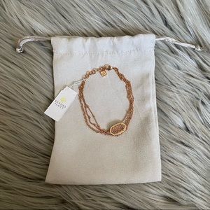 Kendra Scott | Elaina Multi Strand Rose Gold Drusy Bracelet